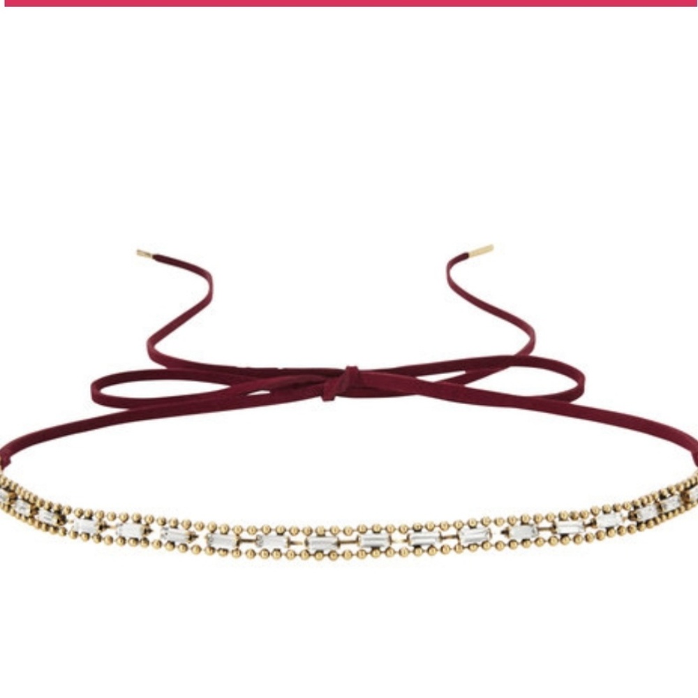 Chloe and isabel Leather headband wrap choker